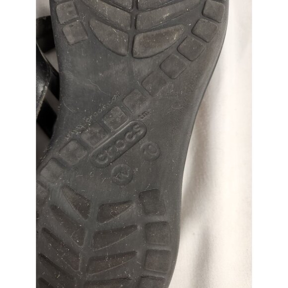 Crocs Womens Fit Flop Sandal Black Comfort Beach 10 - Picture 11 of 11